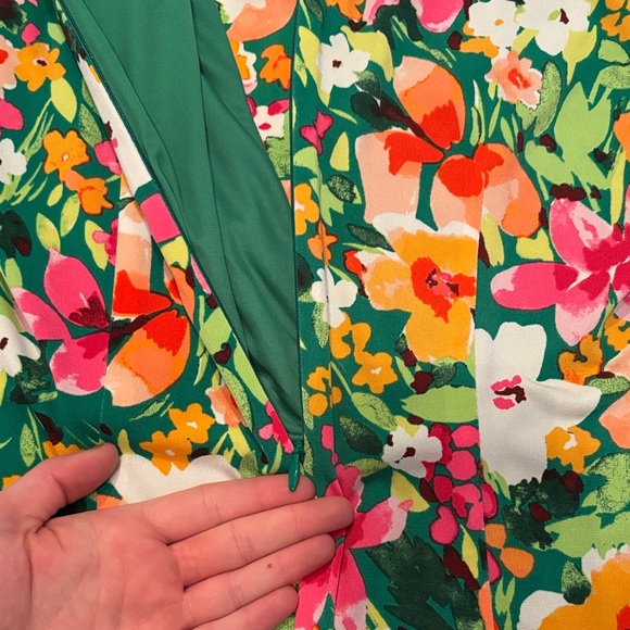 Vince Camuto Vibrant Floral Midi Derby Dress - Picture 5 of 6